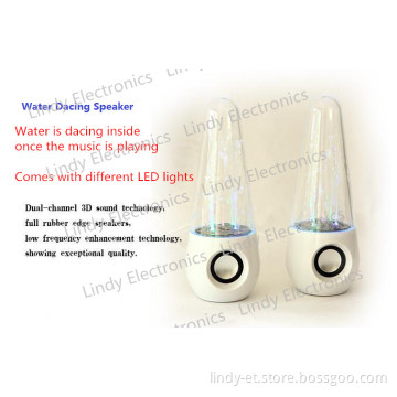 Water Dancing Speaker Portable Fountain LED Speaker Computer Speaker